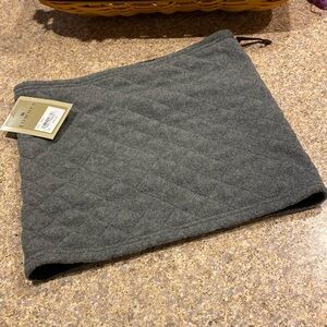NWT Fownes Quilted Fleece Gray Black Lined Cold Weather O/S